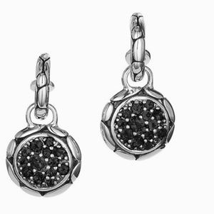 John Hardy Black Sapphire Drop Earrings